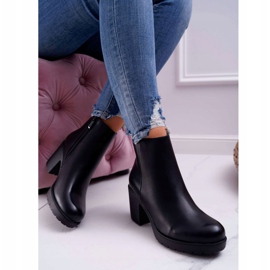 BUGO Bottines Femme à Talon Noir Veba 2