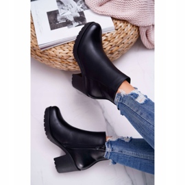 BUGO Bottines Femme à Talon Noir Veba le noir 4