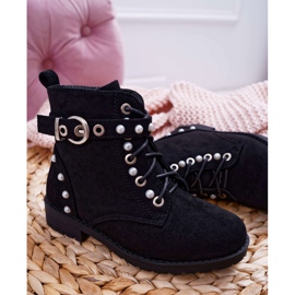 POPA Bottines Enfant Pearl Black Nargos le noir 2