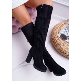 EVE Bottines à Talons Femme Suede Warm Velkor noir 2