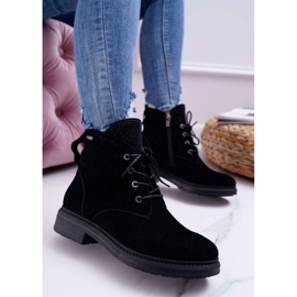 Bottes Femme Workers Big Star Cuir Noir EE274508 le noir 1
