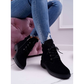 Bottes Femme Workers Big Star Cuir Noir EE274508 le noir 2