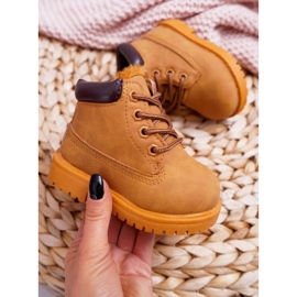 FRROCK Bottes de Trappeur Chaudes pour Enfants Camel Dexter brun brun 1