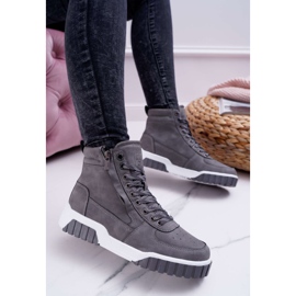Chaussures de sport pour femmes Big Star High Gris EE274222 1
