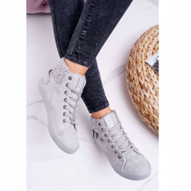 Baskets Femme Big Star High Warm Gris EE274079 2