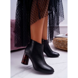 Bottes Pour Femmes À Talons Hauts Laura Messi Cuir Noir 2056 1