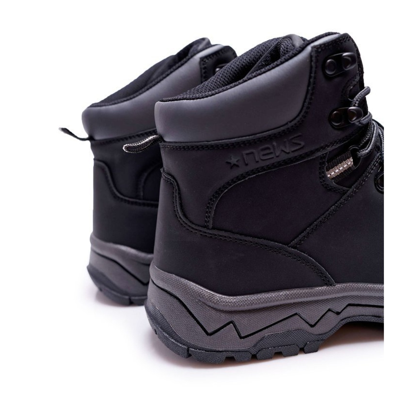 EVE Chaussures De Trekking Chaudes Noires Homme Derex 1