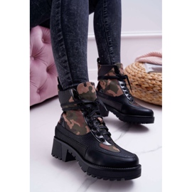 SEA Bottes Hautes Femme Noir Camo Trapery Nemtere 1