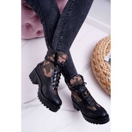 SEA Bottes Hautes Femme Noir Camo Trapery Nemtere 2