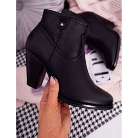 BUGO Bottes À Talons Pour Femmes Noir Memphis 1