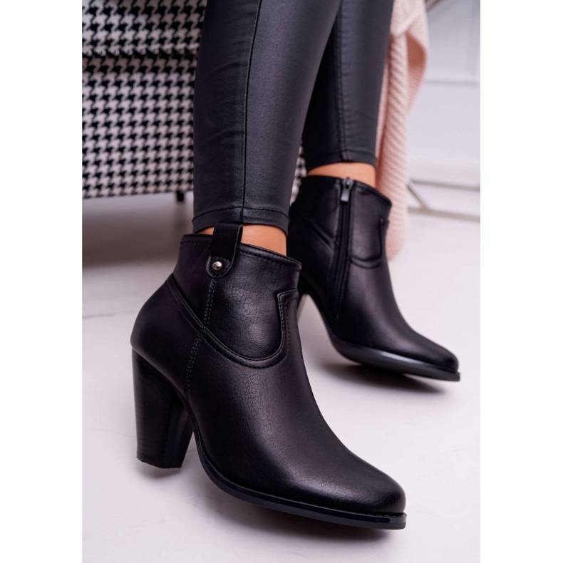 BUGO Bottes À Talons Pour Femmes Noir Memphis 2