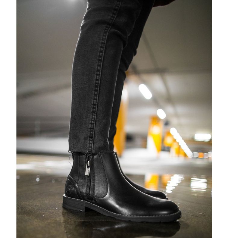 Bottines Homme Cuir Big Star Noir EE174287 le noir 1