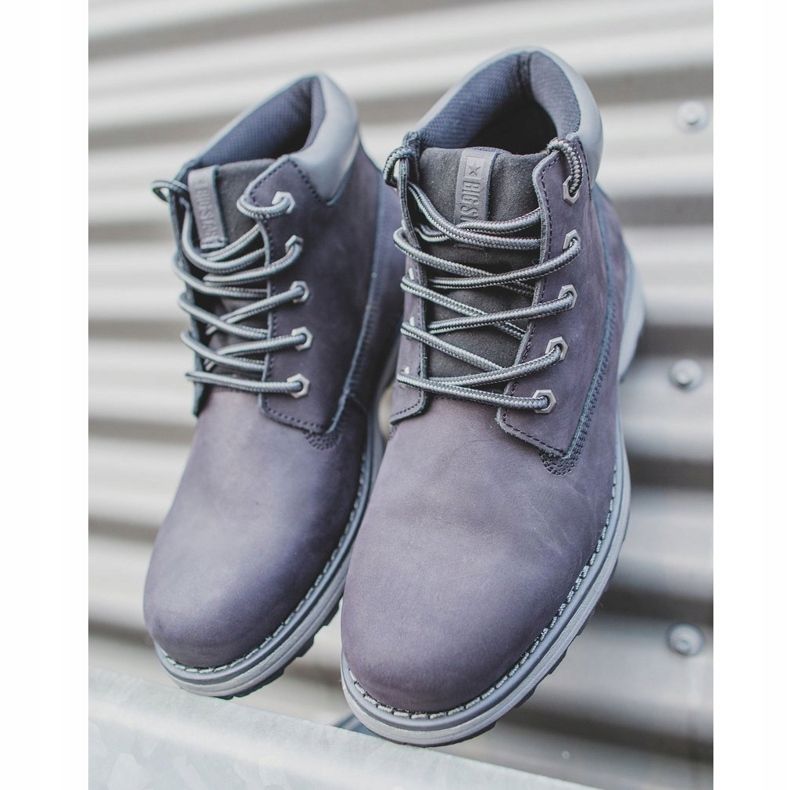 Chaussures de Randonnée Homme Cuir Big Star Noir EE174228 1