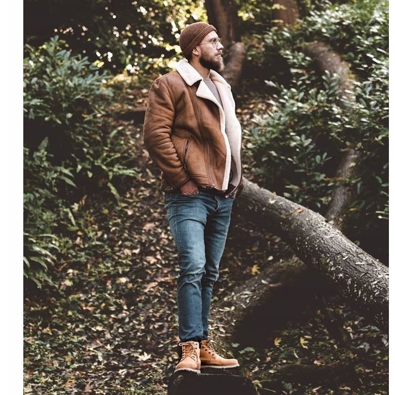 Bottes en cuir pour hommes Big Star Camel EE174227 brun 2