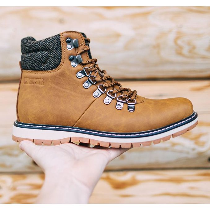 Trappeurs pour hommes Big Star Camel EE174402 brun 2