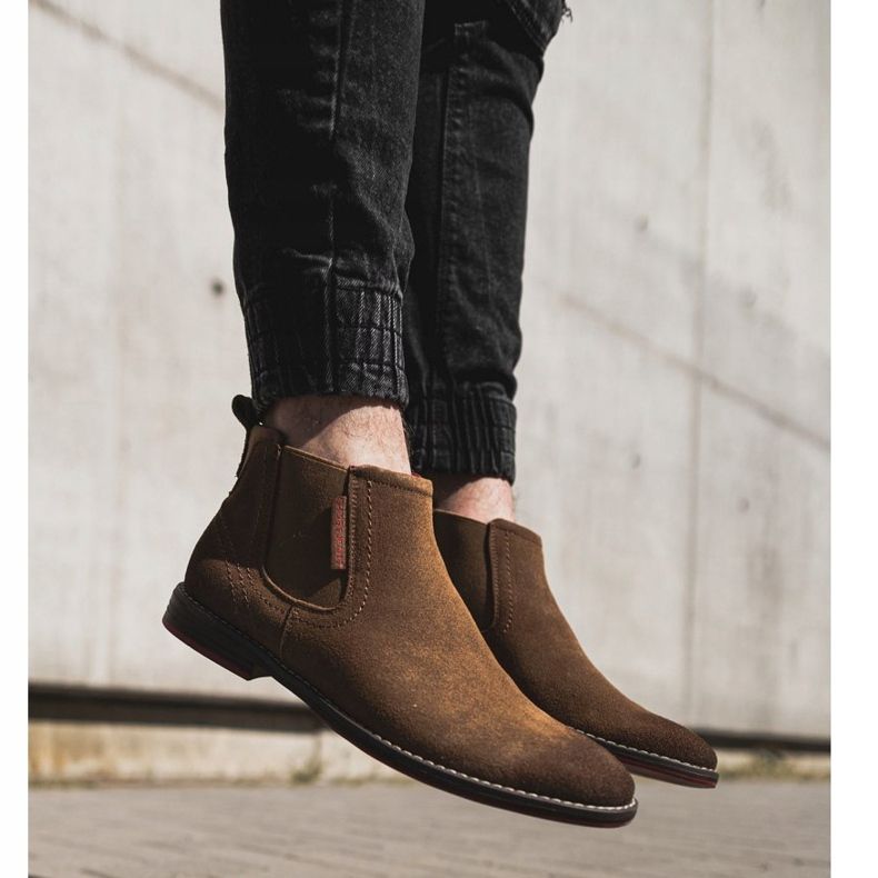 Bottines Chelsea Homme Cross Jeans Camel EE1R4068C brun 1 Bottines Chelsea Homme Cross Jeans Camel EE1R4068C brun 1