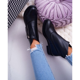 BUGO Bottines Femme Zippées Noir Juno le noir 4