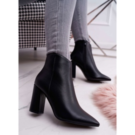 SEA Bottes À Talons Pour Femmes En Spitz Black Felino noir 1