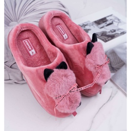 BUGO Chaussons Femme Avec Fourrure Chaton Red Kitty rouge 1 BUGO Chaussons Femme Avec Fourrure Chaton Red Kitty rouge 1