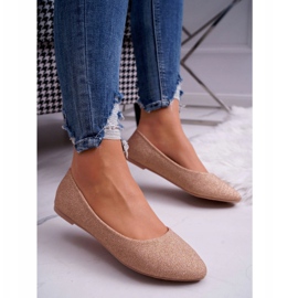 PS1 Ballerines Femme Glitter Or Rose Fifi doré 1