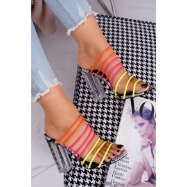 FRGIV Pantoufles Femme On A Post Slip On Multikolor Dubai multicolore 3
