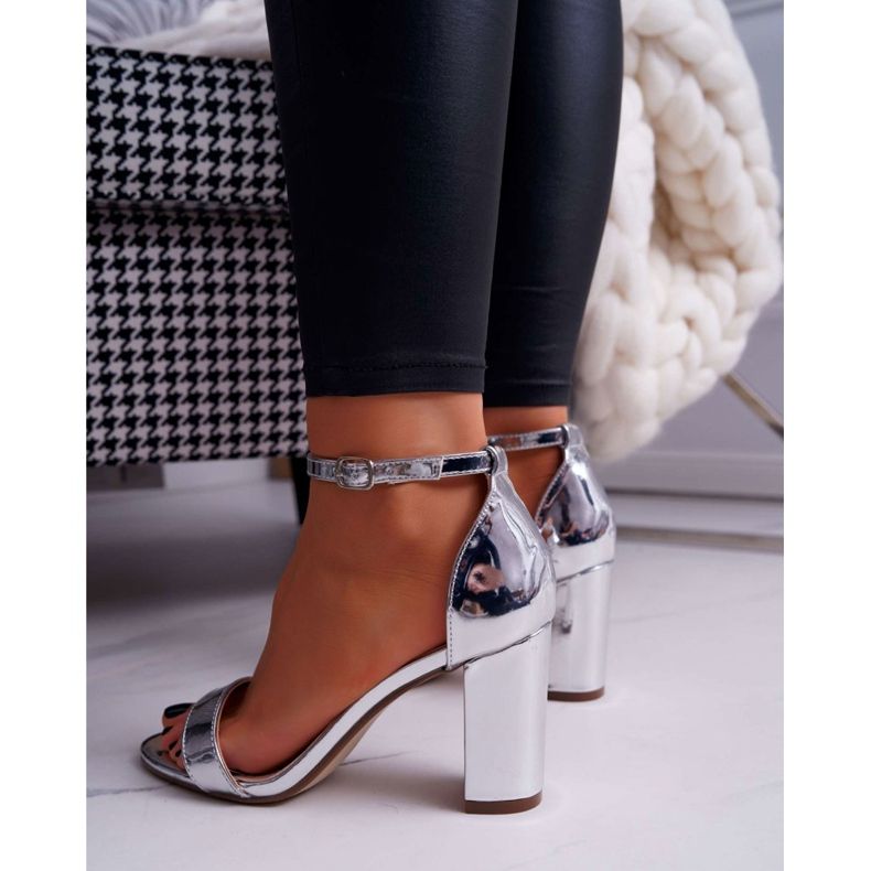 FRID Sandales À Talons Pour Femmes Argent Huran gris 2 FRID Sandales À Talons Pour Femmes Argent Huran gris 2