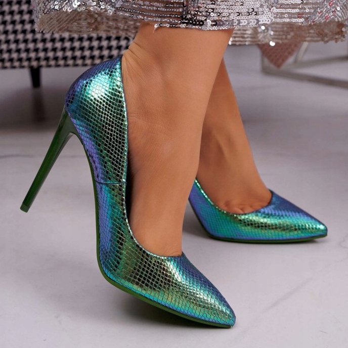 PS1 Escarpins Femme Bleu Irisé WildStar 2 PS1 Escarpins Femme Bleu Irisé WildStar 2