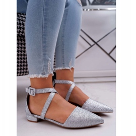 PS1 Ballerines pailletées pour femmes Spitz Silver Vontare gris 1