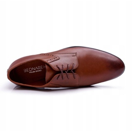 Bednarek Polish Shoes Richelieus pour hommes en cuir élégant Bednarek Westero brun 1