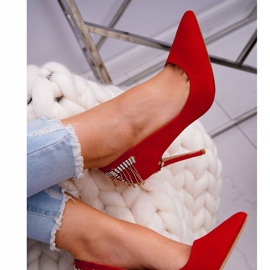 Escarpins Femme En Daim Rouge Party Pacardo 4