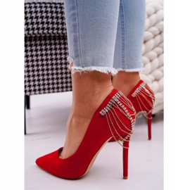 Escarpins Femme En Daim Rouge Party Pacardo 5
