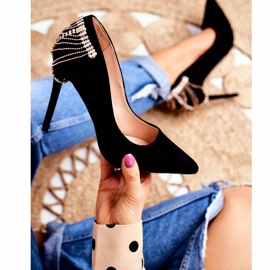 Escarpins Noirs Femme En Daim Party Pacardo 1