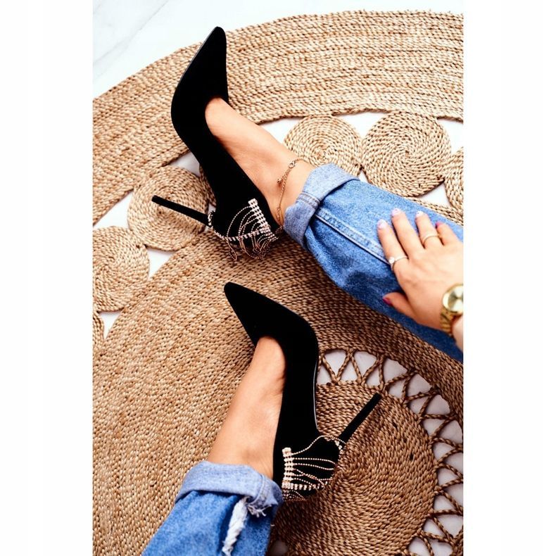 Escarpins Noirs Femme En Daim Party Pacardo 2