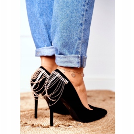 Escarpins Noirs Femme En Daim Party Pacardo le noir 4