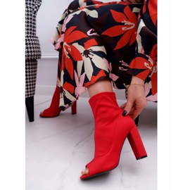 PS1 Bottines Femme Lycra Open Toes Red First rouge 1