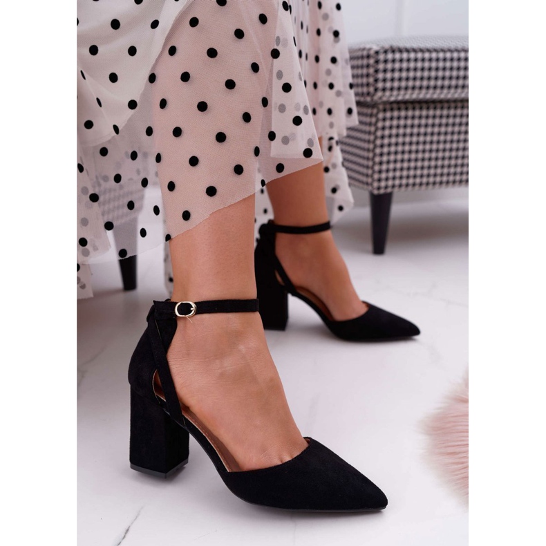 SEA Escarpins à Talons Pour Femmes En Spitz Noir Samantha le noir 1