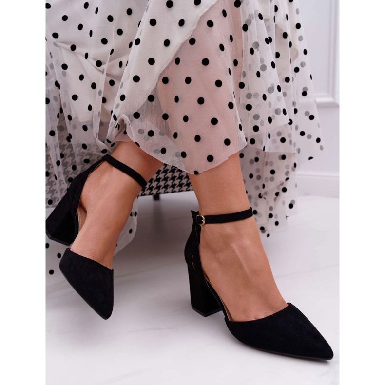 SEA Escarpins à Talons Pour Femmes En Spitz Noir Samantha le noir 2