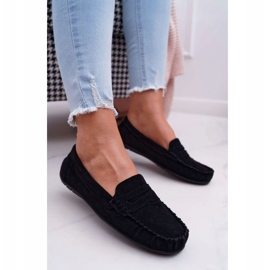 PS1 Mocassins Noirs Femme En Daim Boléro le noir 1