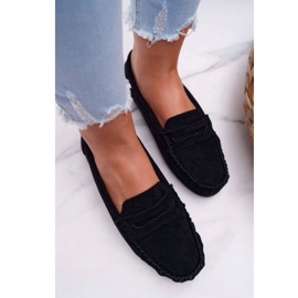 PS1 Mocassins Noirs Femme En Daim Boléro le noir 4