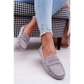 SEA Mocassins Gris Femme En Daim Boléro 2 SEA Mocassins Gris Femme En Daim Boléro 2