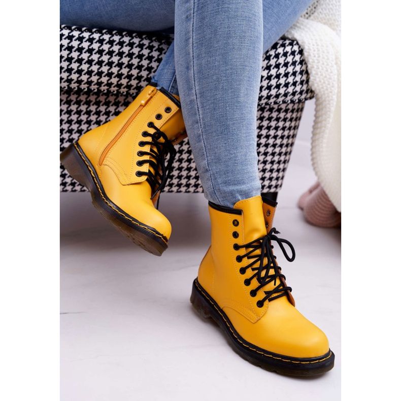 SEA Bottes Trappeurs Femme Jaune Gangsta 2