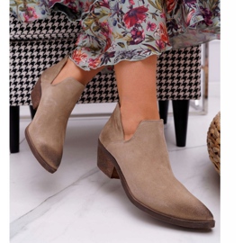 Nicole Bottes Femme Beige Printemps Cuir Anabella 2 Nicole Bottes Femme Beige Printemps Cuir Anabella 2