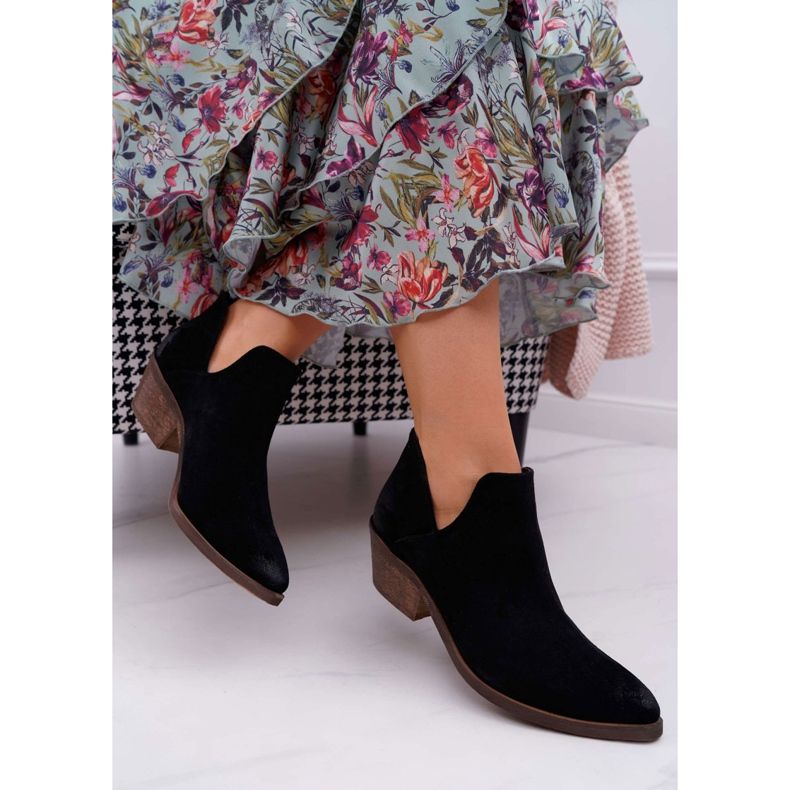 Nicole Bottes Femme Noir Printemps Cuir Anabella le noir 2 Nicole Bottes Femme Noir Printemps Cuir Anabella le noir 2