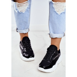 BUGO Chaussures Sport Femme Laquées Noir Wenson 2