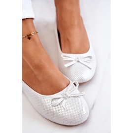 EVE Ballerines Classiques pour Femmes Semelle Profilée Argent Fimme gris 2
