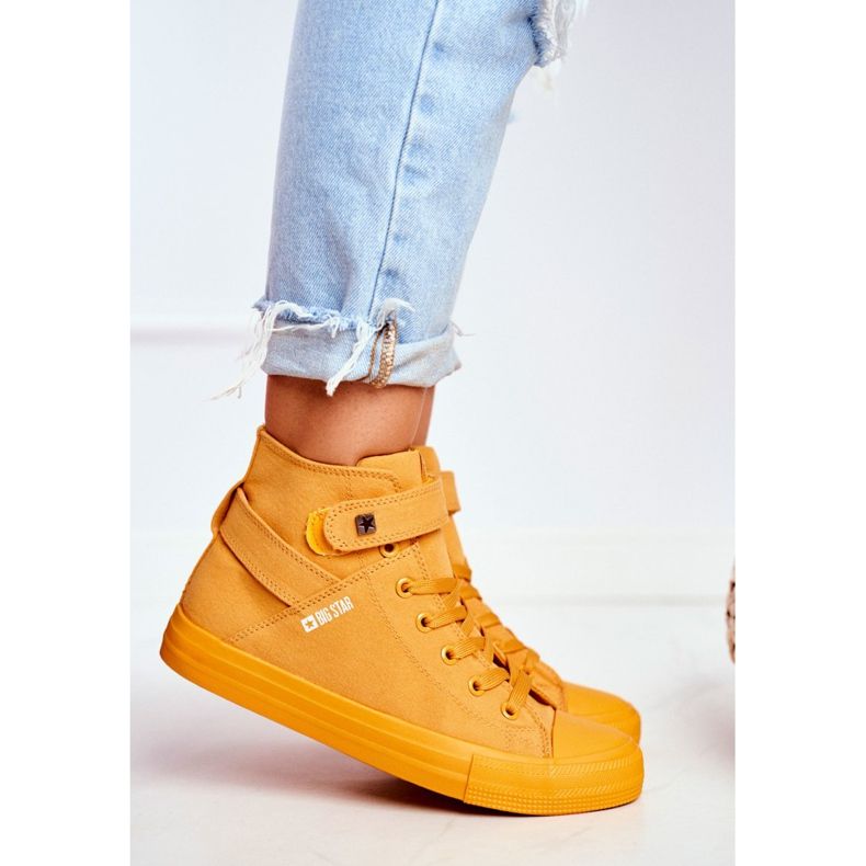 Baskets Femme Big Star Jaune FF274581 2
