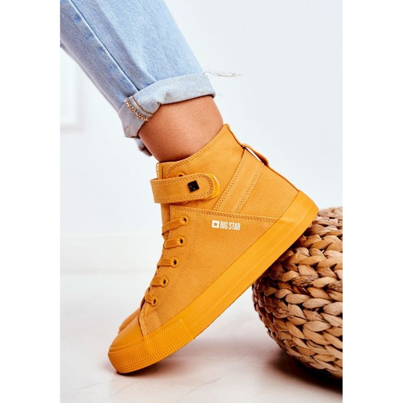 Baskets Femme Big Star Jaune FF274581 1