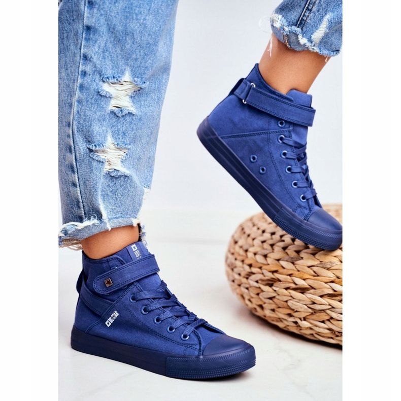 Baskets Femme Big Star Bleu FF274584 1 Baskets Femme Big Star Bleu FF274584 1