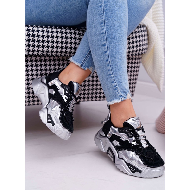 Chaussures de sport pour femmes Big Star de Daniel Lopez Noir Argent FF274A527 gris 2