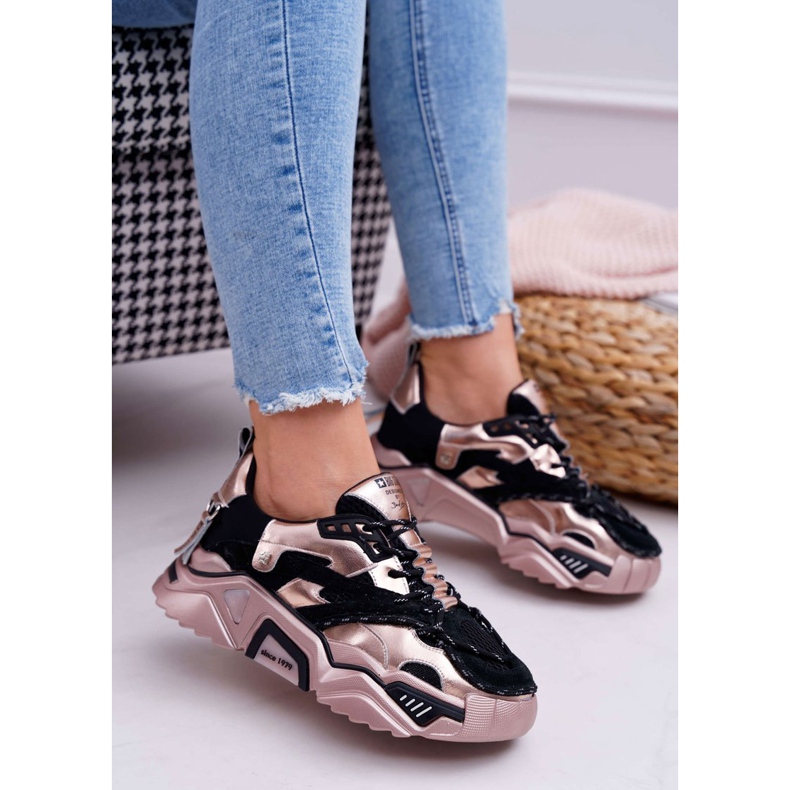 Chaussures de sport pour femmes Big Star de Daniel Lopez noir et or FF274A528 le noir jaune 1